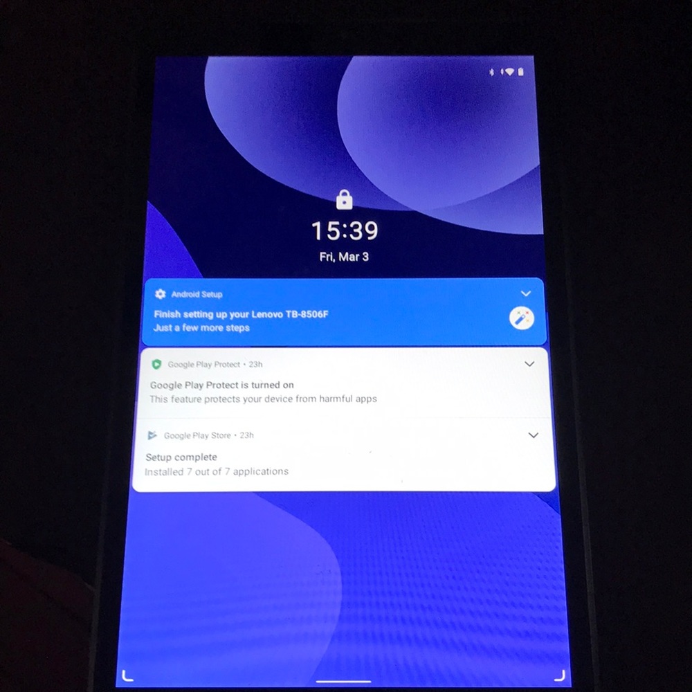 Lenovo tablet 8 inch screen excellent condition